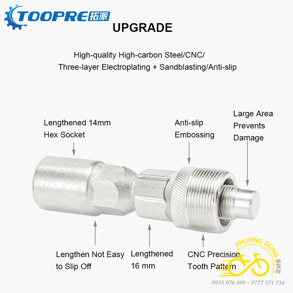 Cảo đùi dĩa xe đạp TOOPRE TP-202