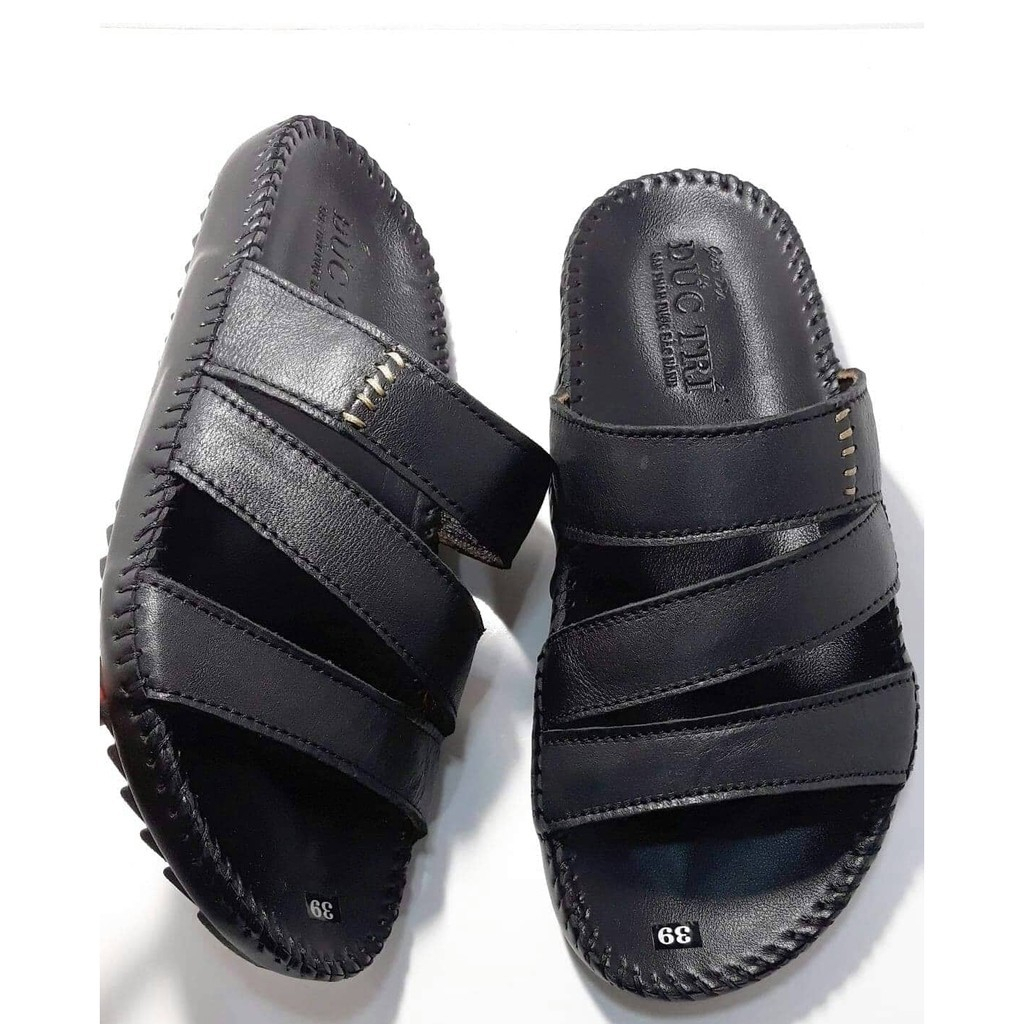 Dép Nam quai ngang da bò cao cấp Mã V41