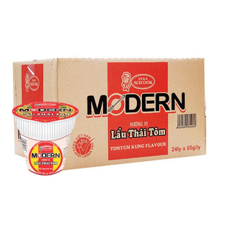 Thùng 24 ly mì modern lẩu thái tôm