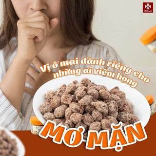 Ô mai mơ mặn - ô mai hồng lam 11 hàng đường - hộp 200g/300g