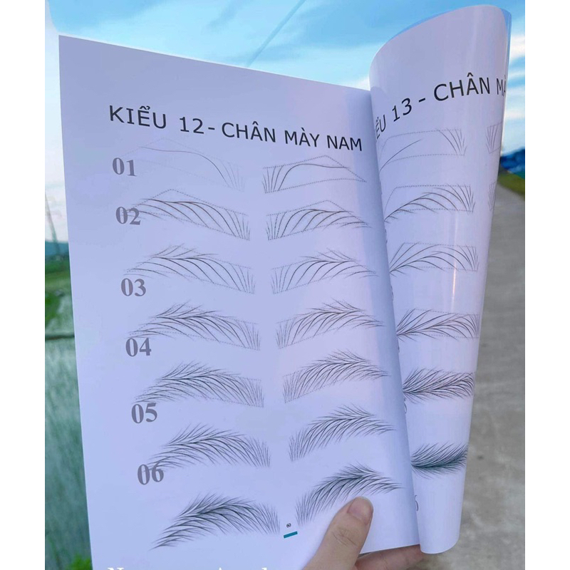 giáo trình vẽ sợi hair troke, sexy brow đầy đủ sợi nam và sợi nữ