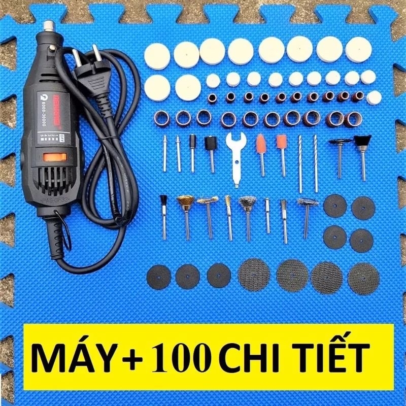 MÁY KHOAN,CẮT,MÀI MINI ĐA NĂNG  220W 6 TỐC ĐỘ KÈM 70 CHI TIẾT KHOAN ,CẮT,MÀI