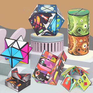 Đồ chơi khối Rubik 3D thay đổi hình dạng độc đáo cho bé, khối rubik ma thuật giúp phát triển trí tượng tượng