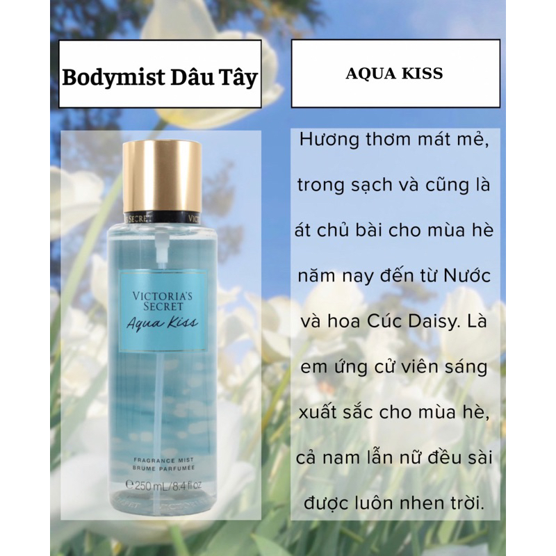 Xịt thơm toàn thân - Aqua Kiss
