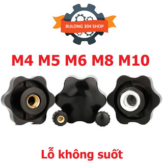 Núm vặn hoa mai ren trong nhựa m4 m5 m6 m8 m10