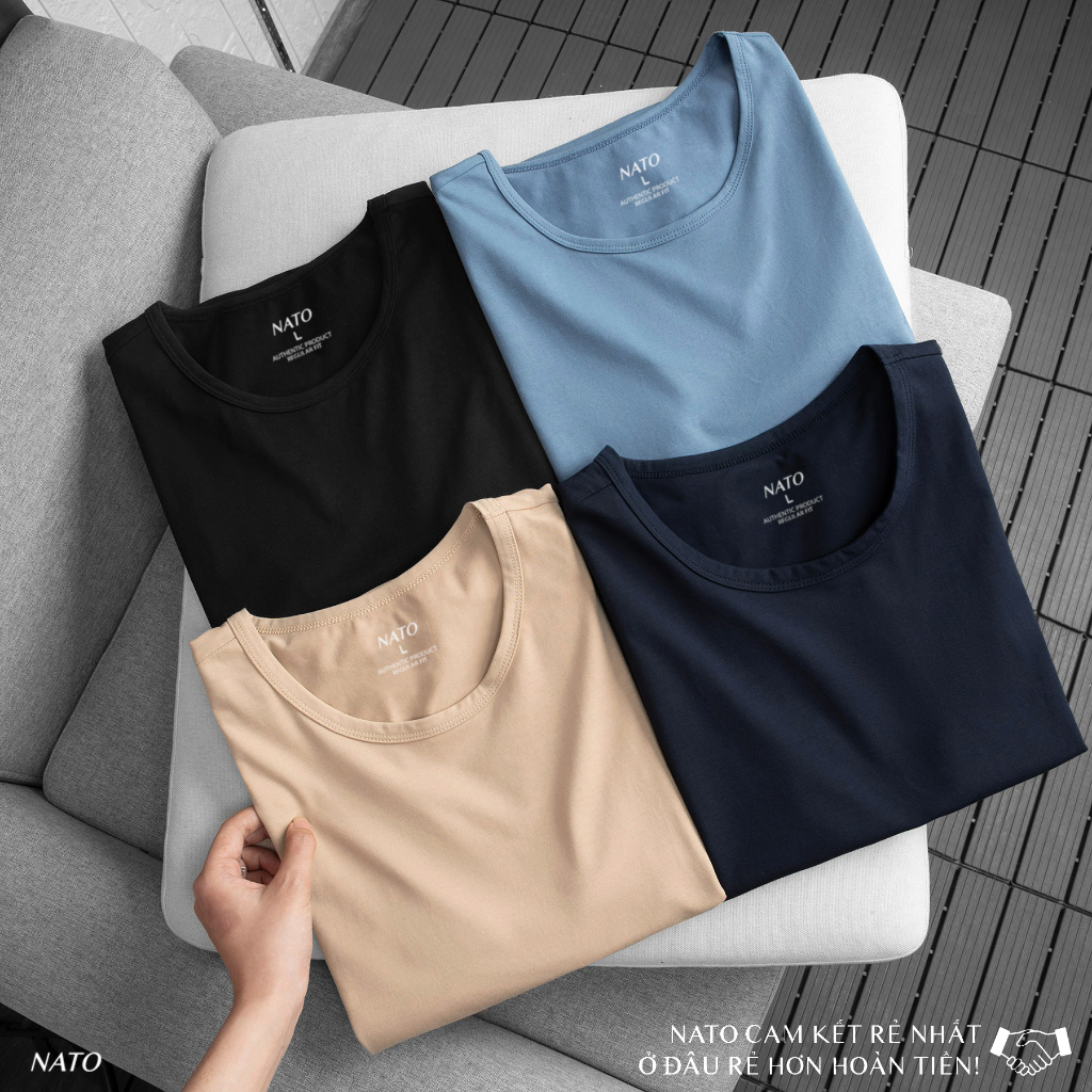 Áo Thun BA LỖ Nam Vải Cotton 100% Cao Cấp Tank Top Sát Nách Basic Đẹp Màu Trắng Đen Đỏ Xanh Navy Trơn Co Giãn NATO