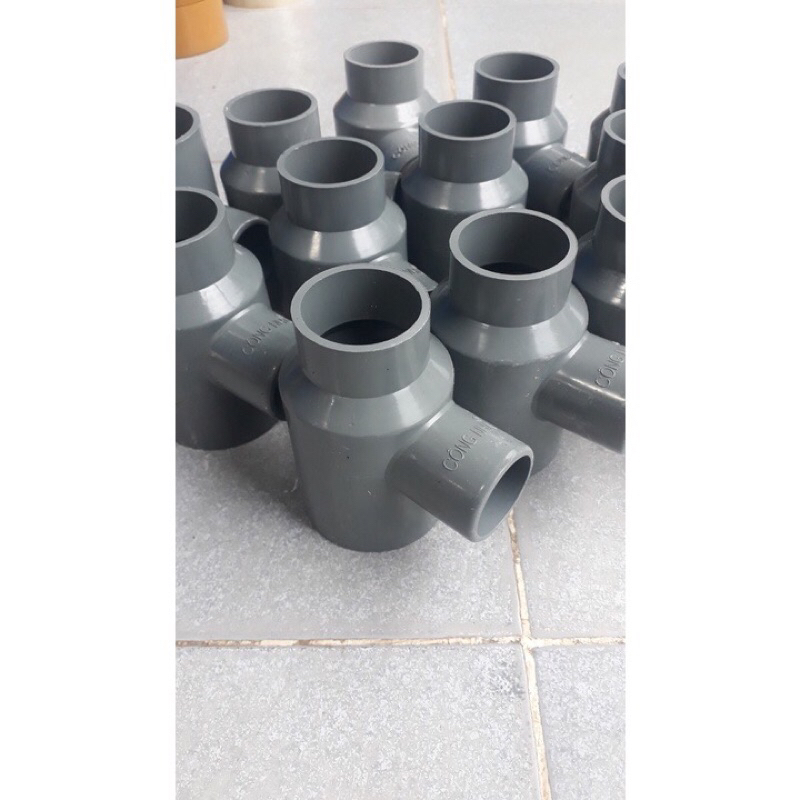 Tê giếng, tê tầng, tê 60 giảm 49, 42, 34 PVC