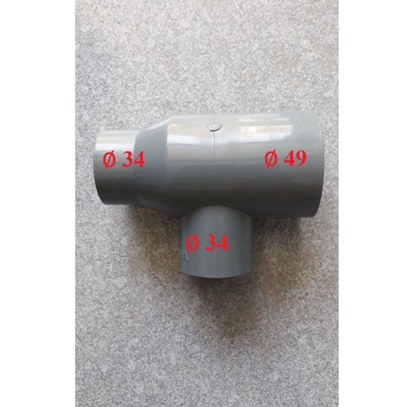Tê giếng, tê tầng, tê 60 giảm 49, 42, 34 PVC