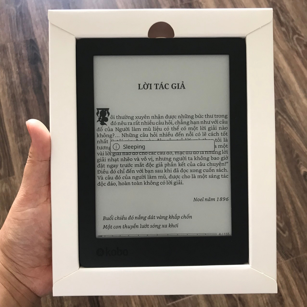 [Máy Nhật Cũ- Fullbox] Máy Đọc Sách 6,8 inch Kobo Aura H20 Edition 2 CODE 220508
