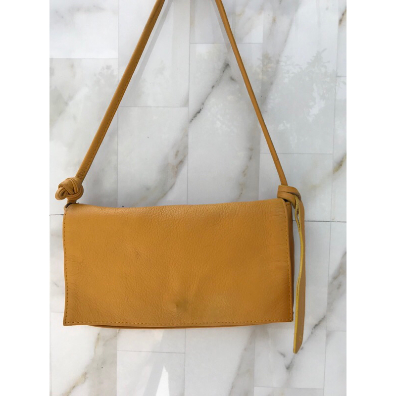 Túi đeo chéo da thật. Ngang 28 cáo 23