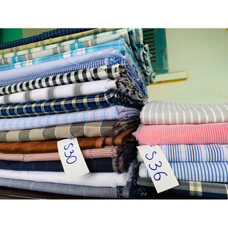 [HƠN 500 MẪU] vải sơ mi kẻ, kẻ sọc, caro, trơn kate sẵn sàng vận chuyển từ shop ongchutaphoa giá rẻ bất ngờ