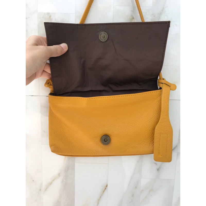 Túi đeo chéo da thật. Ngang 28 cáo 23