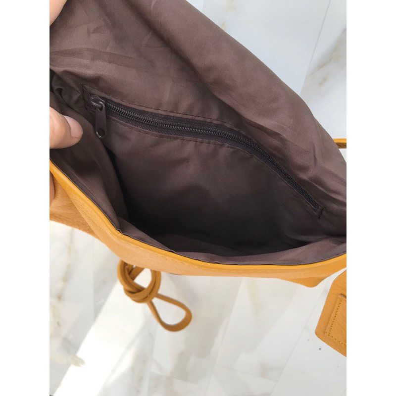 Túi đeo chéo da thật. Ngang 28 cáo 23