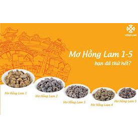Ô mai mơ Hồng Lam 2 - Ô mai Hồng Lam 11 hàng đường - Hộp 200g/300g/500g