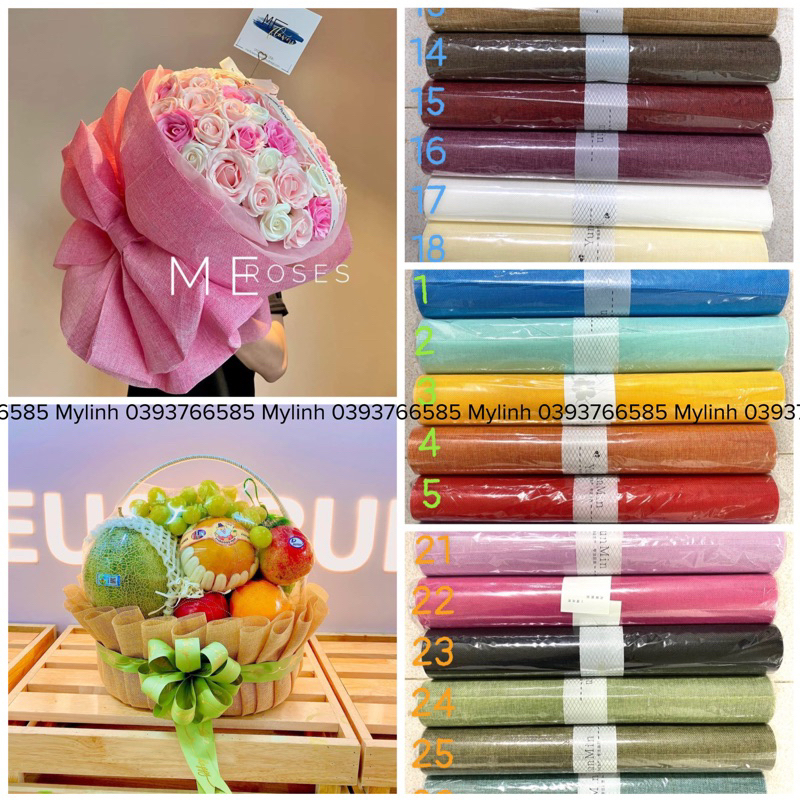 Cuộn lưới vải bao bố / cuộn vải thô gói hoa, bọc giỏ quà. Lưới bao tải