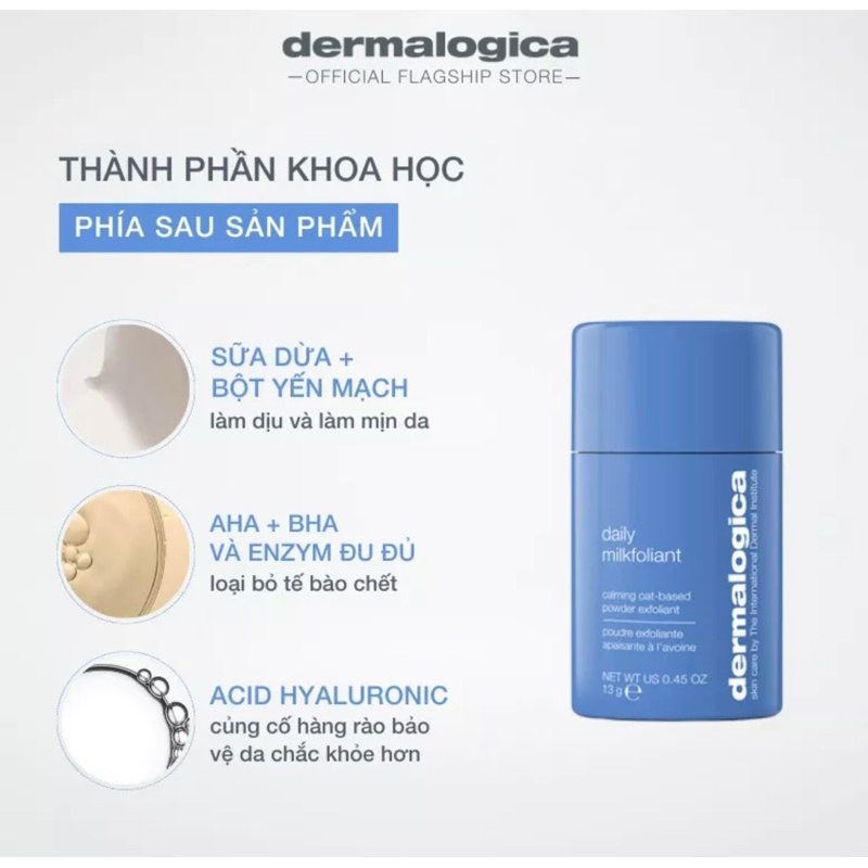 Tẩy da chết dành cho da nhạy cảm Daily Milkfoliant Dermalogica 13gr