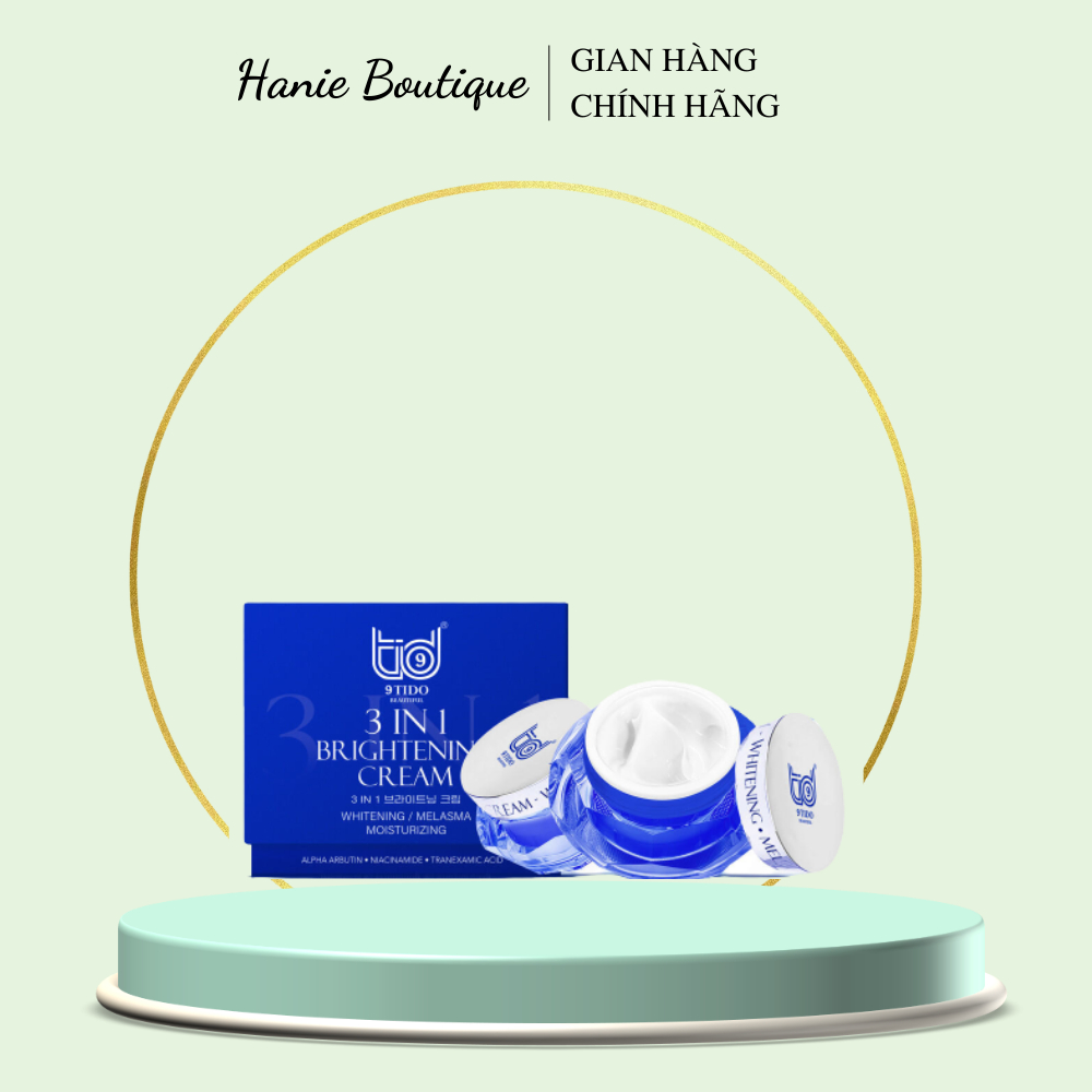 (Chính hãng 9TIDO BEAUTIFUL) - Kem Dưỡng Trắng Da Chuyên Sâu 3 IN1 BRIGHTENING CREAM (30gr)