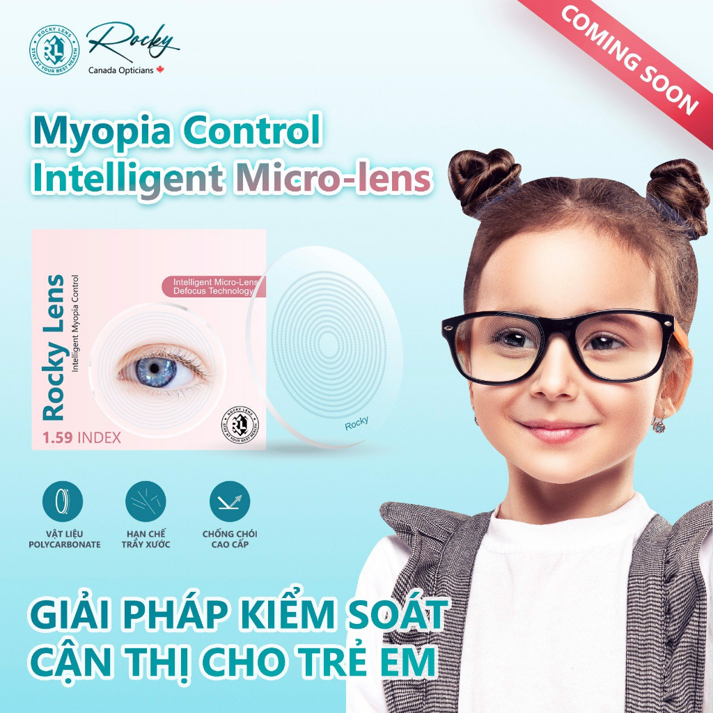 Tròng Kính Kiểm Soát Cận Thị Myopia Control Intelligent Micro-lens