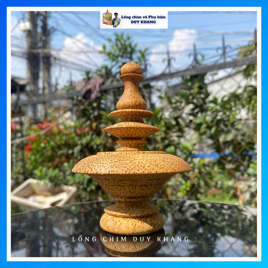 Nậm chào mào tre già hàng đẹp (mẫu nậm bát) - phụ kiện lồng chim DUY KHANG