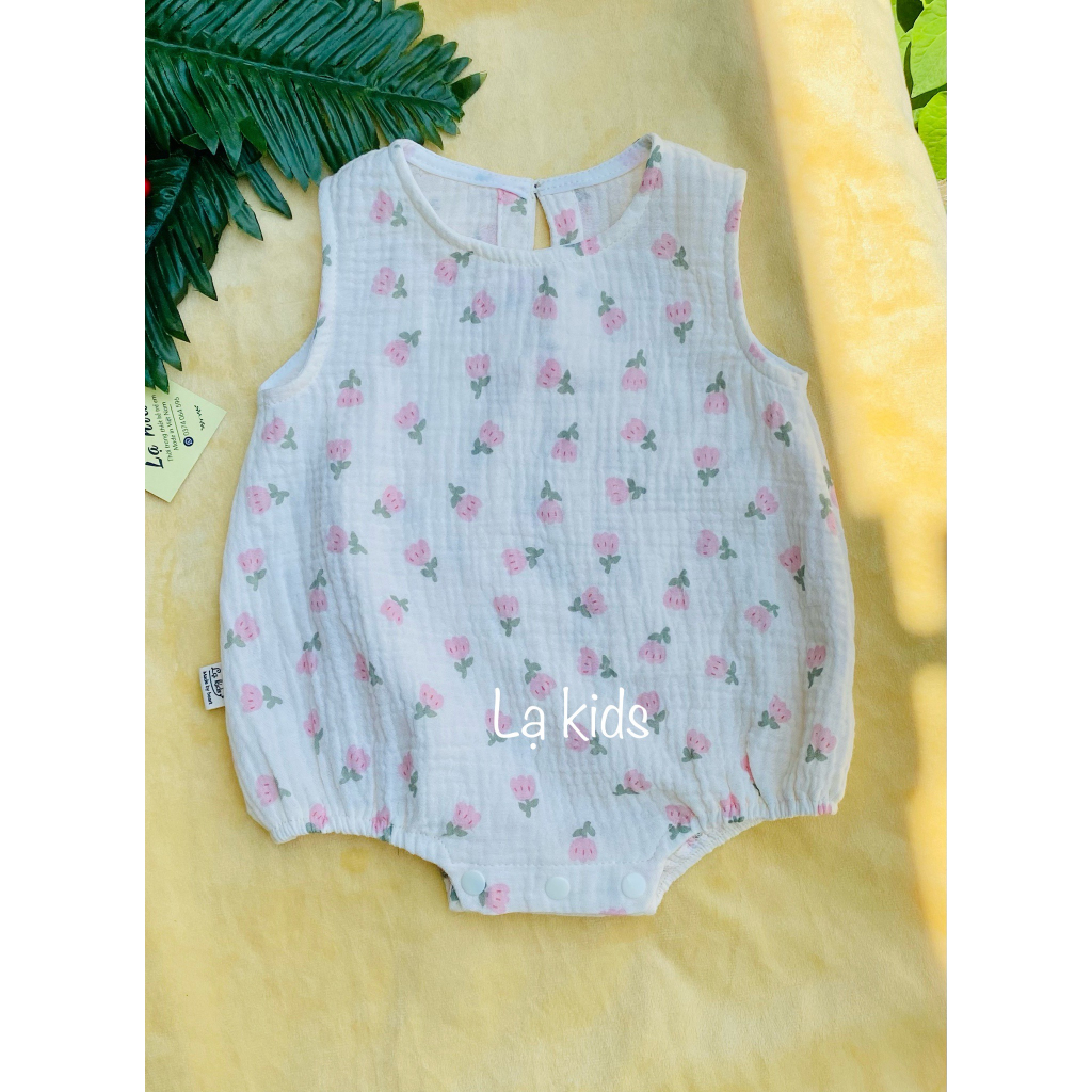 Body mùa hè xô muslin  , siêu mát cho bé