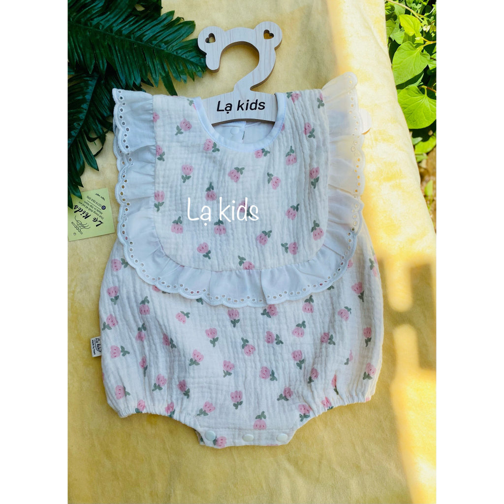 Body mùa hè xô muslin  , siêu mát cho bé