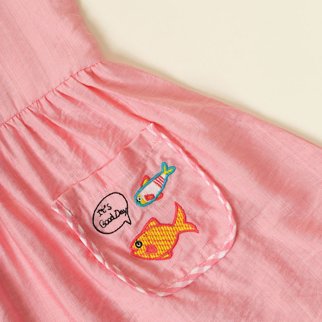 Váy hè cho bé gái 8kg đến 40kg YOYOKIDS, kiểu dáng babydoll thiết kế cánh tiên may 2 lớp thấm hút mồ hôi cho bé