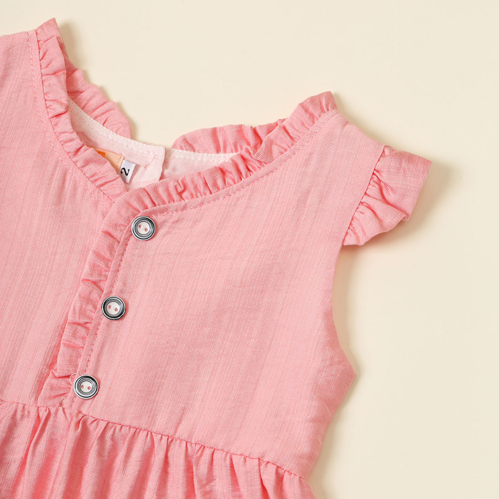 Váy hè cho bé gái 8kg đến 40kg YOYOKIDS, kiểu dáng babydoll thiết kế cánh tiên may 2 lớp thấm hút mồ hôi cho bé