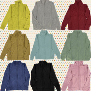 [ÁO KHÔNG NÓN_ CÓ CỔ_CÓ TÚI KÉO] Áo khoác chống nắng nữ có cổ có túi thun dẻo lạnh dày đẹp nhiều màu