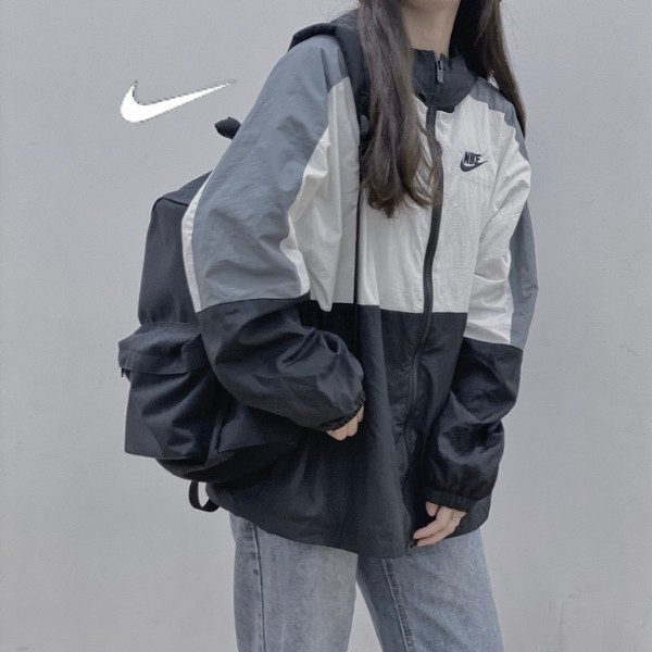 Áo khoác Nike chính hãng cao cấp chuẩn form chất dù 2 lớp đầy đủ tem mác , Áo dù nike form nam nữ unisex chuẩn y hình