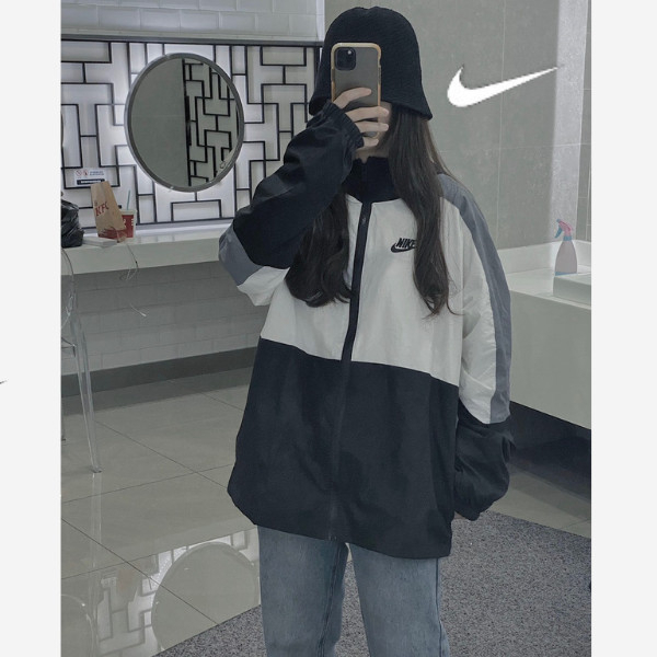 Áo khoác Nike chính hãng cao cấp chuẩn form chất dù 2 lớp đầy đủ tem mác , Áo dù nike form nam nữ unisex chuẩn y hình