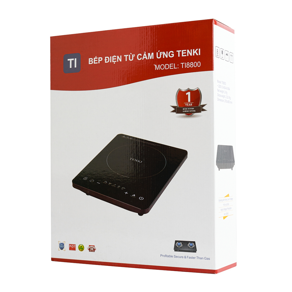 Bếp Điện Từ Cảm Ứng TENKI TI8800 Siêu Mỏng Siêu Tiết Kiệm Điện - Bảo hành 12 Tháng 1 đổi 1