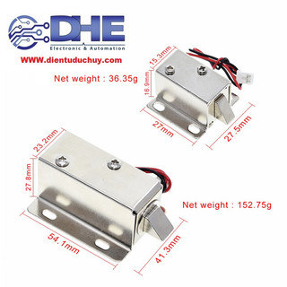 Chốt khóa điện từ ly-03, điện áp 12vdc