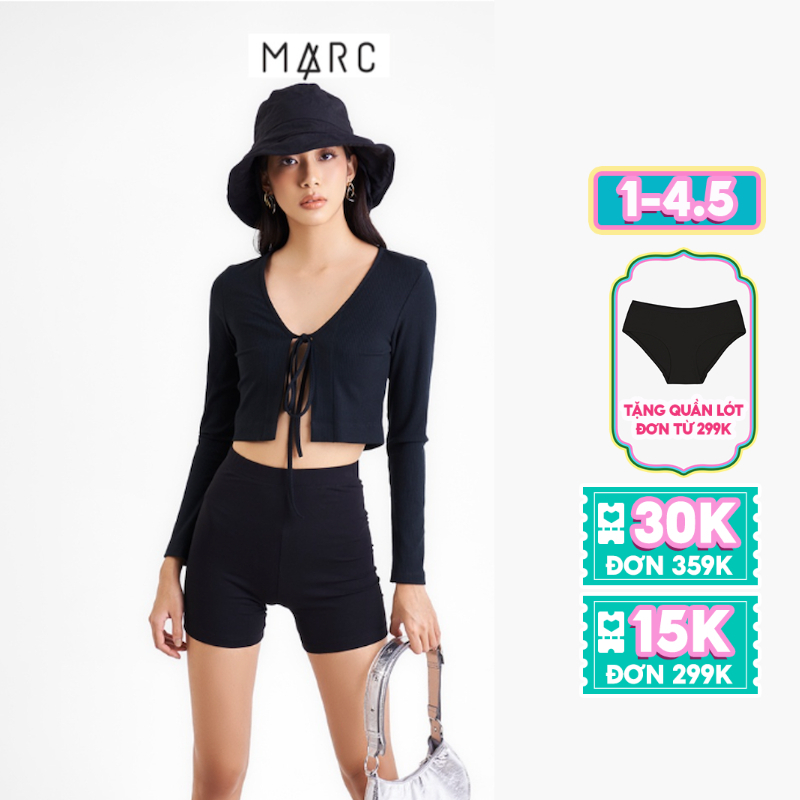Quần biker nữ MARC FASHION dáng ngắn cạp cao lưng thun co giãn thoải mái CBVH091722