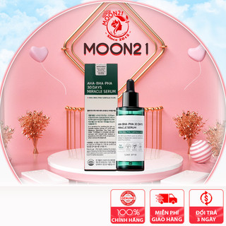 Tinh Chất Ngừa Mụn Dưỡng Ẩm Cho Da Mùa Đông hiệu quả Some By Mi AHA-BHA-PHA 30 Days Miracle Serum 50ml MOON21
