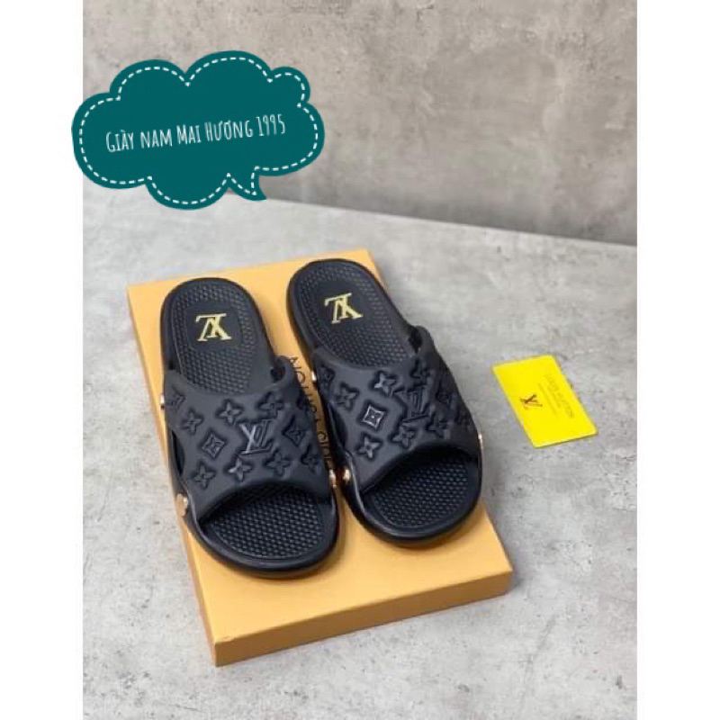 Dép LV quai ngang cao cấp - Dép Lê LV Đế Cao Su Cao Cấp