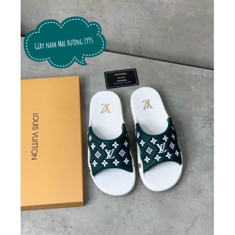 Dép LV quai ngang cao cấp - Dép Lê LV Đế Cao Su Cao Cấp