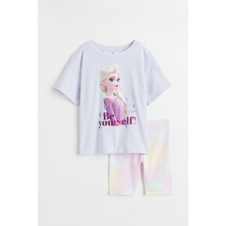Sét bộ Elsa gồm áo form rộng và quần legging bé gái HM Authentic
