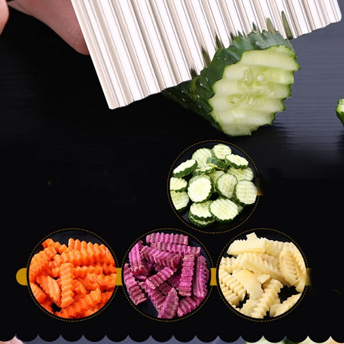 [Loại 1 Kiwi] Dao Lượn Sóng Chất Liệu Thép Không Gỉ Cắt Tỉa Tạo Hình Rau Củ Quả Món Ăn Đẹp Mắt