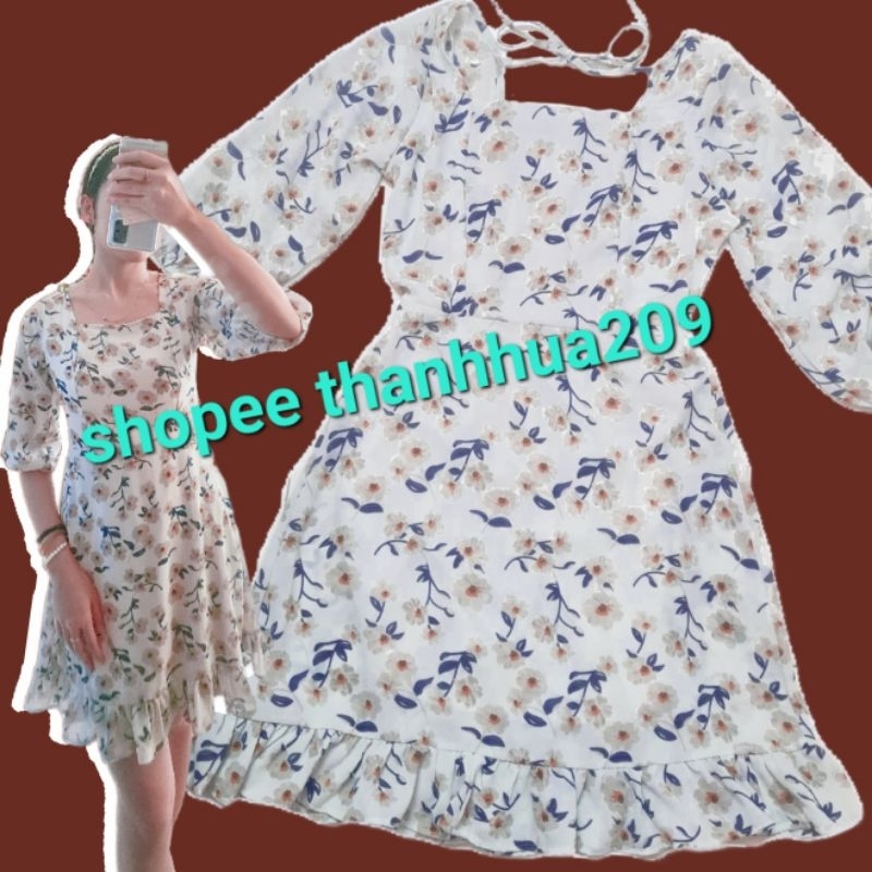 Đầm Hoa Vải Thun, Voan Mỏng Nhẹ Dạo Phố Thanh Lịch Giá Từ 49k