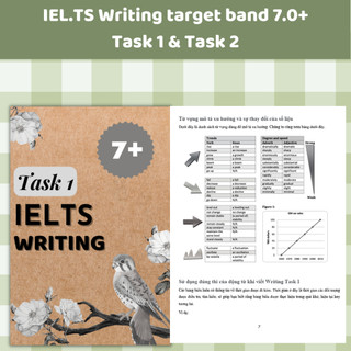 Ielts writing target band 7.0+ task 1 & task 2 - tài liệu luyện ielts writing hay
