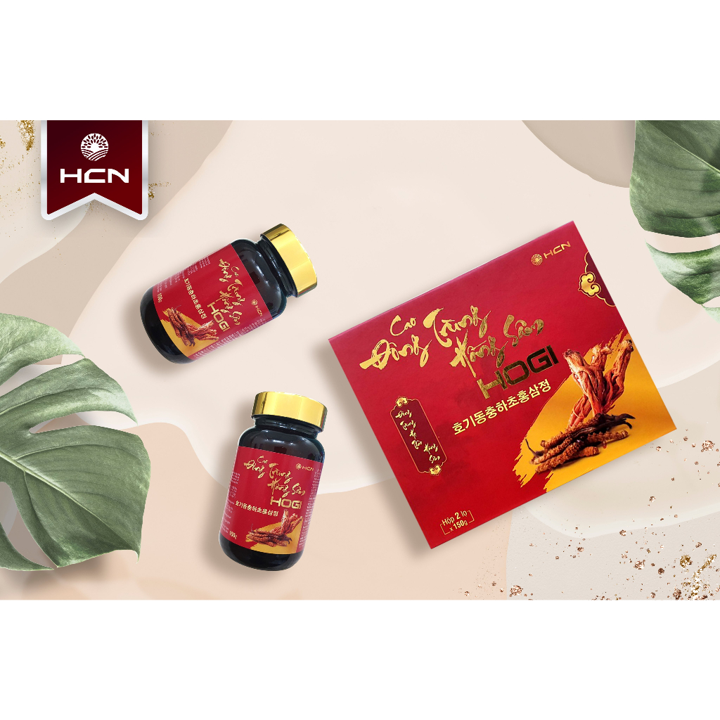 Cao Đông Trùng Hồng Sâm Hogi Tăng Miễn Dịch Giảm Mệt Mỏi Căng Thẳng Hộp 2 lọ 150gr