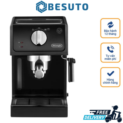 Máy Pha Cà Phê Delonghi ECP31.21, Máy Pha Cafe, Espresso, Cappuccino, Công Suất 1100W, Dung Tích 1.1L, Nhập Đức