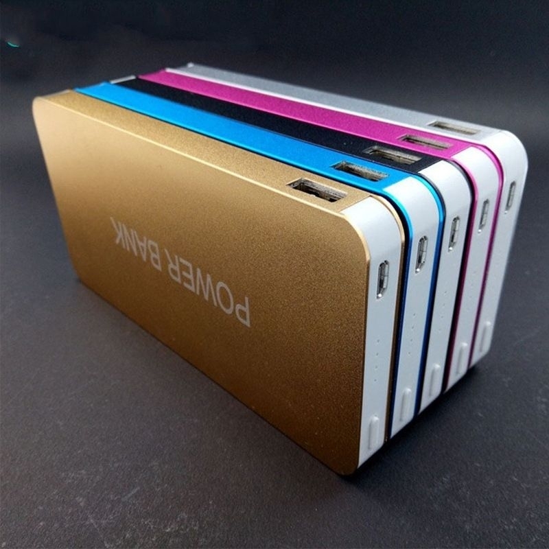 Pin Sạc Dự Phòng 10000mAh Vỏ Hợp Kim Titan Kiểu Dáng Iphone