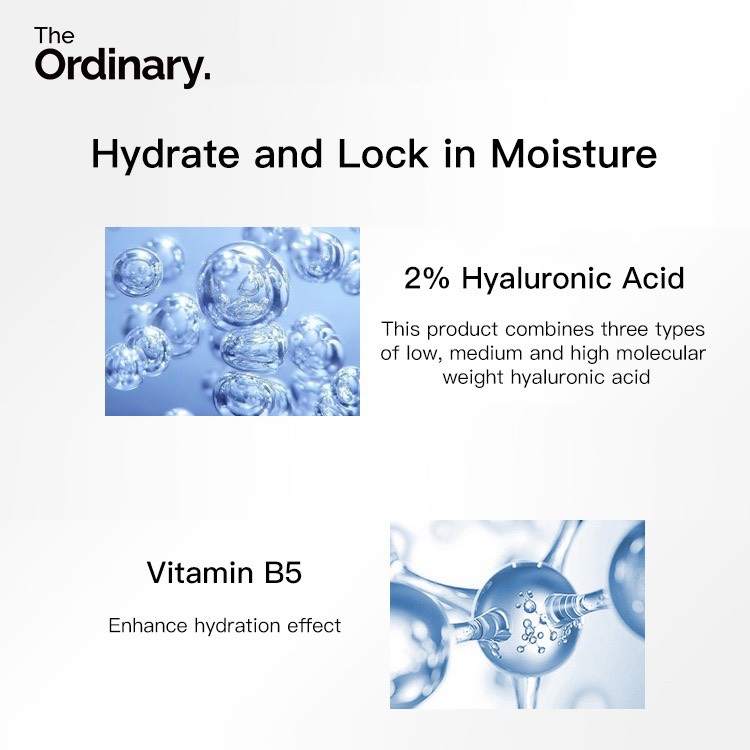 The Ordinary Hyaluronic Acid 2% + B5 30ml Tinh Chất Phục Hồi Và Dưỡng ẩm Sâu