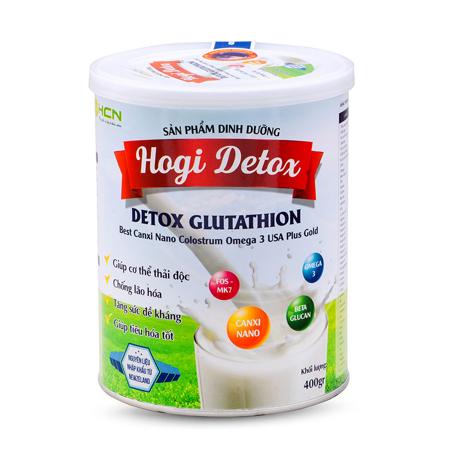 Sữa Thải Độc Hogi HCN Tốt Cho Người Giảm Cân Hỗ Trợ Giải Độc Gan 400g