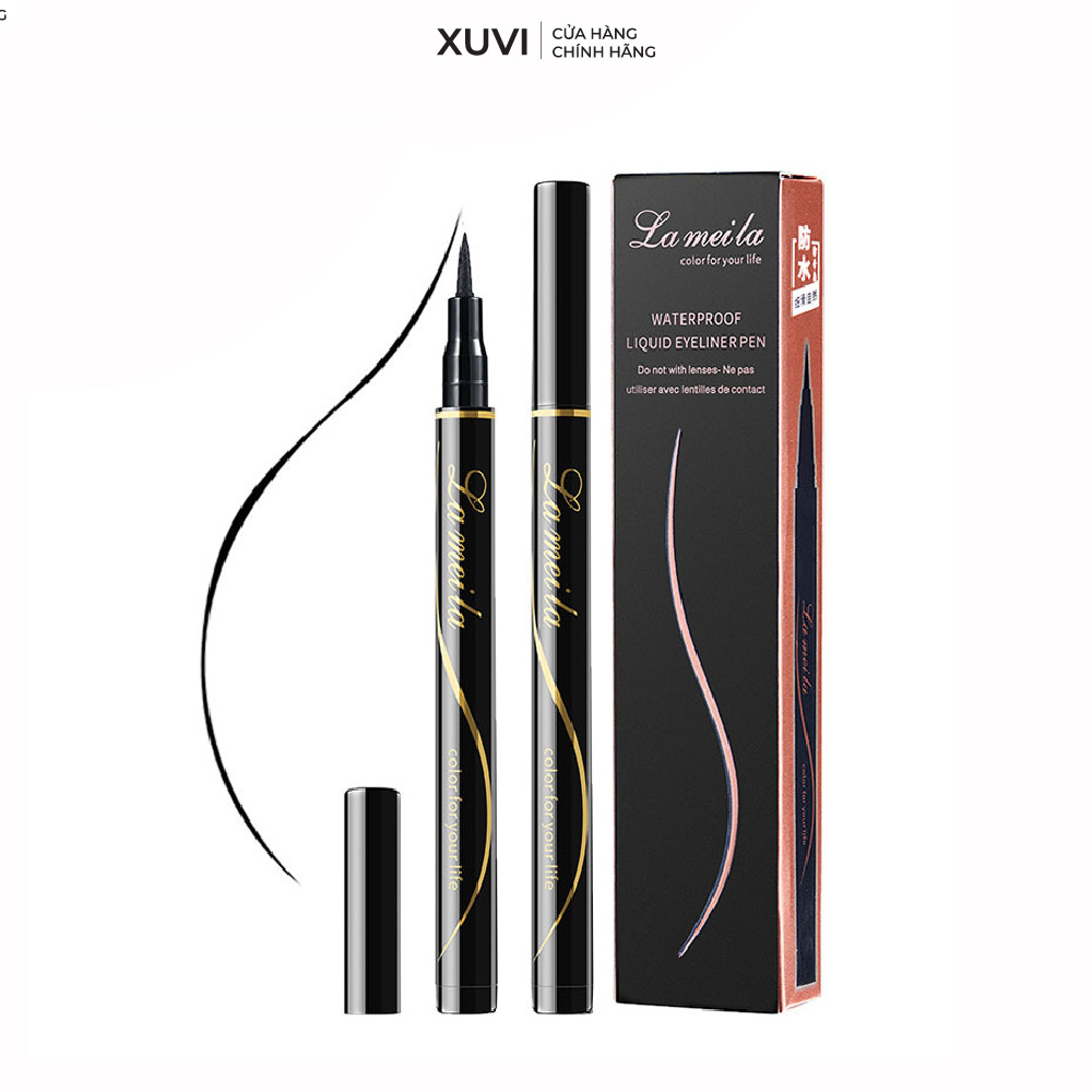 Bút Kẻ Mắt Chống Thấm Nước Lâu Trôi Nét Mảnh Bút Dạ Lameila Eyeliner Kẻ Mắt Mèo Trang Điểm Make Up XUVI SHOP