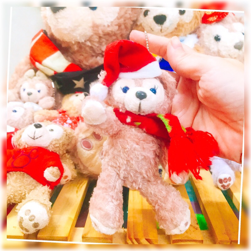 THÚ BÔNG 2HAND MÓC KHÓA THỎ STELLA, GẤU SHELLIE ĐÁNG YÊU