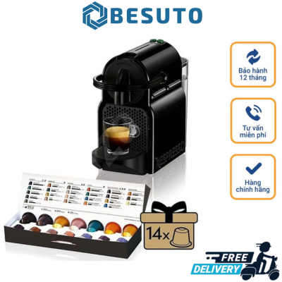 Máy Pha Cà Phê Viên Nén Delonghi Nespresso Inissia, Máy Pha Cafe, 0.7L, 19 Bar, Coffee Machine, Nhập Khẩu, BH 12 Tháng