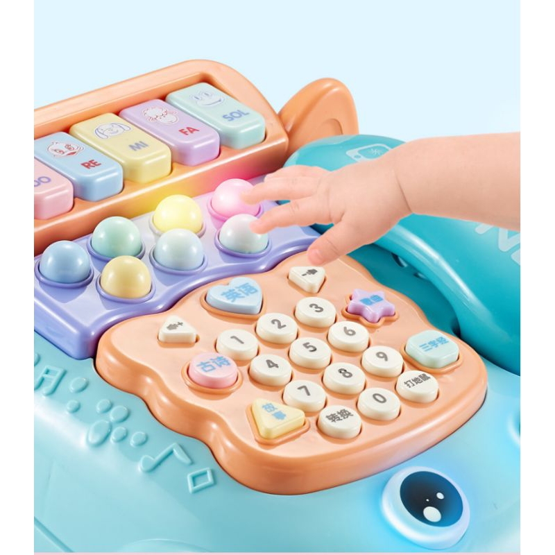 Đồ chơi mô hình điện thoại bàn hình chó dể thương cho bé,,,