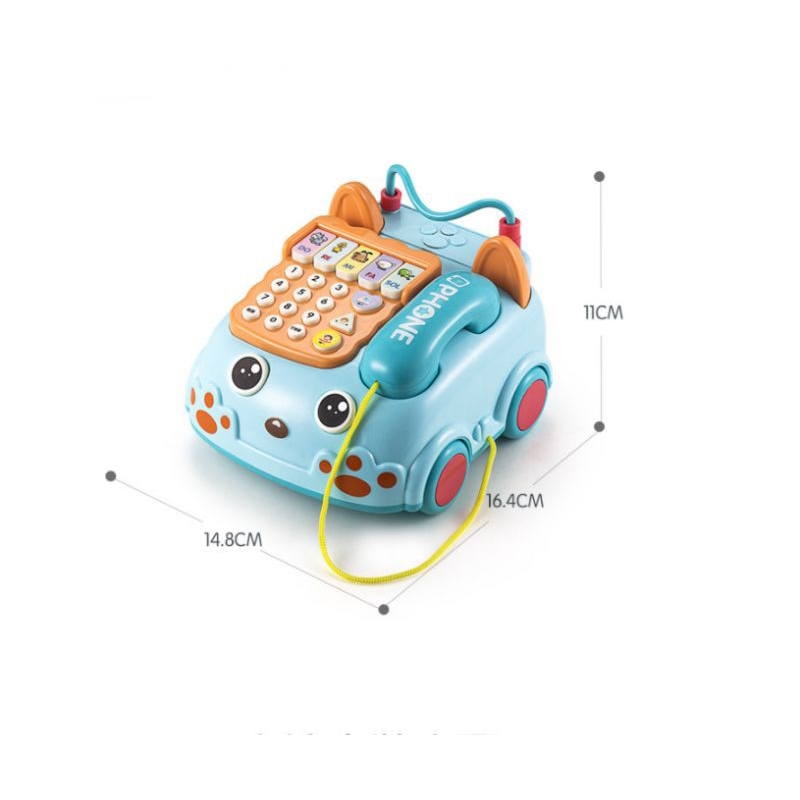 Đồ chơi mô hình điện thoại bàn hình chó dể thương cho bé,,,